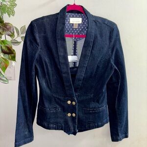 GUESS DARK DENIM BLAZER (Size M)  & SHORT SET (Sz 28)